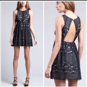 Free People Black Lace Dress